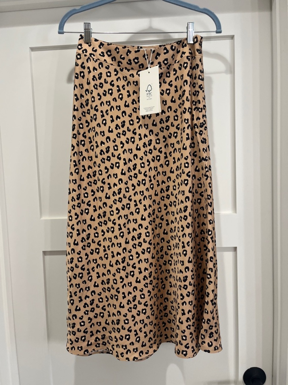 Sezane Sandy Leopard-Print Midi Skirt 36/4 NWT